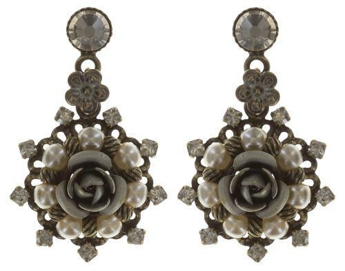 Konplott Ohrringe "Petit Four Dentelle" silber/gold