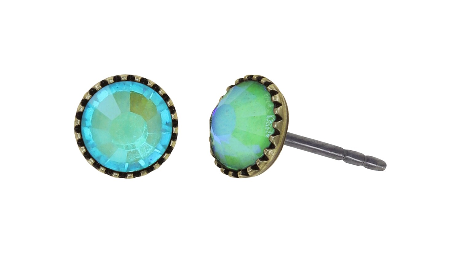 Konplott Ohrringe "Black Jack"  green turquoise luminous