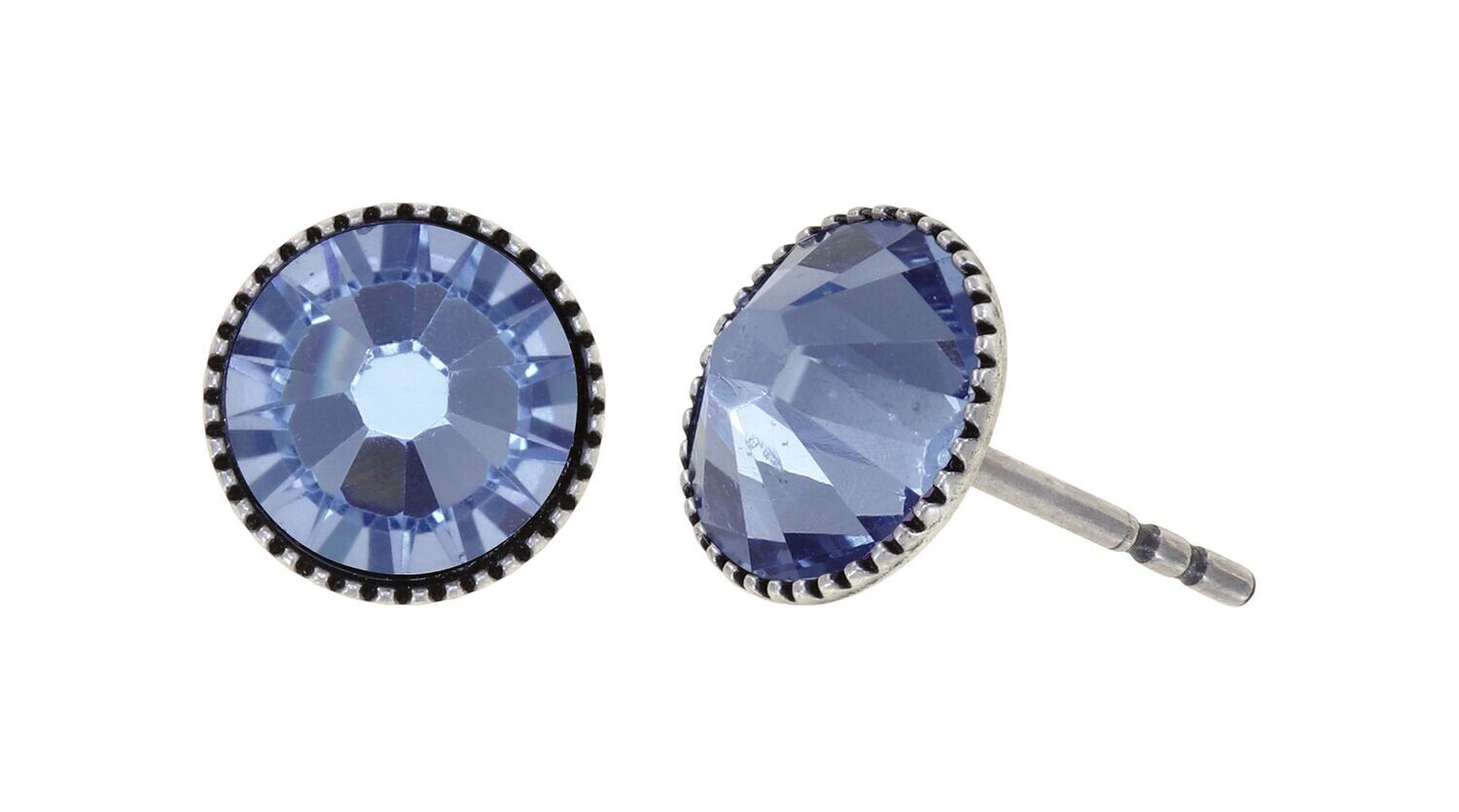 Konplott Ohrringe "Black Jack" light blue