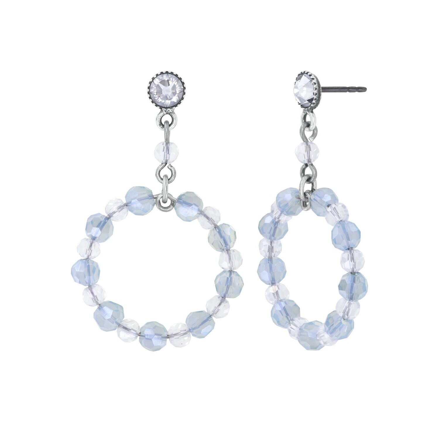 ​Konplott Ohrringe "Bead Snake Jelly" weiß