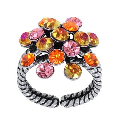 Konplott Ring "Magic Fireball" orange/ pink