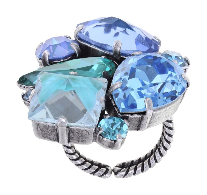 Konplott Ring Konplott Ring "Afternoon Tea de Luxe" blue