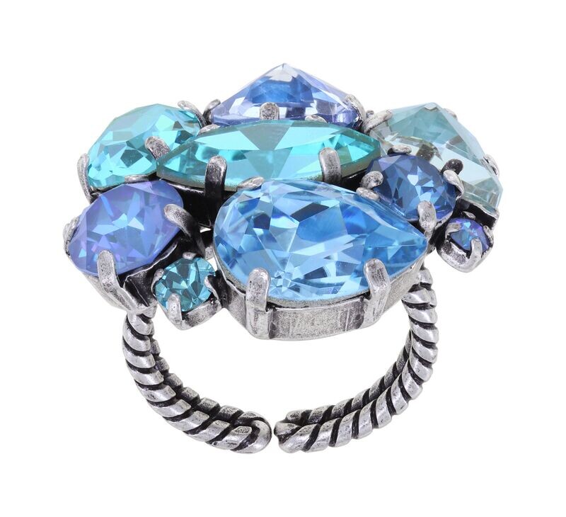 Konplott Ring Konplott Ring "Afternoon Tea de Luxe" blue