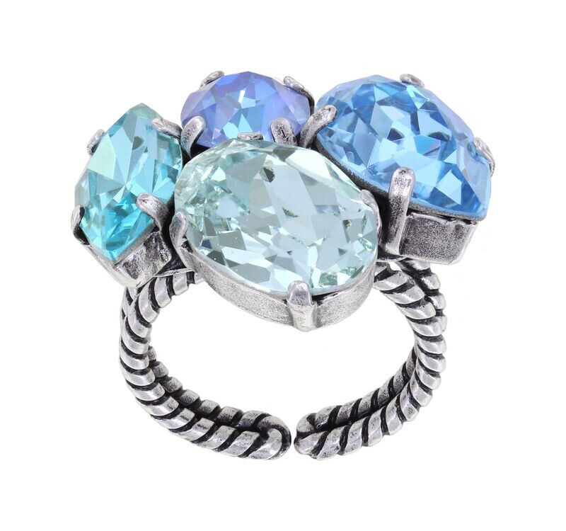 Konplott Ring Konplott Ring "Afternoon Tea de Luxe" blue