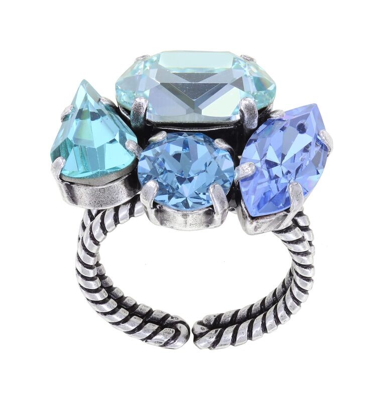 Konplott Ring Konplott Ring "Afternoon Tea de Luxe" blue