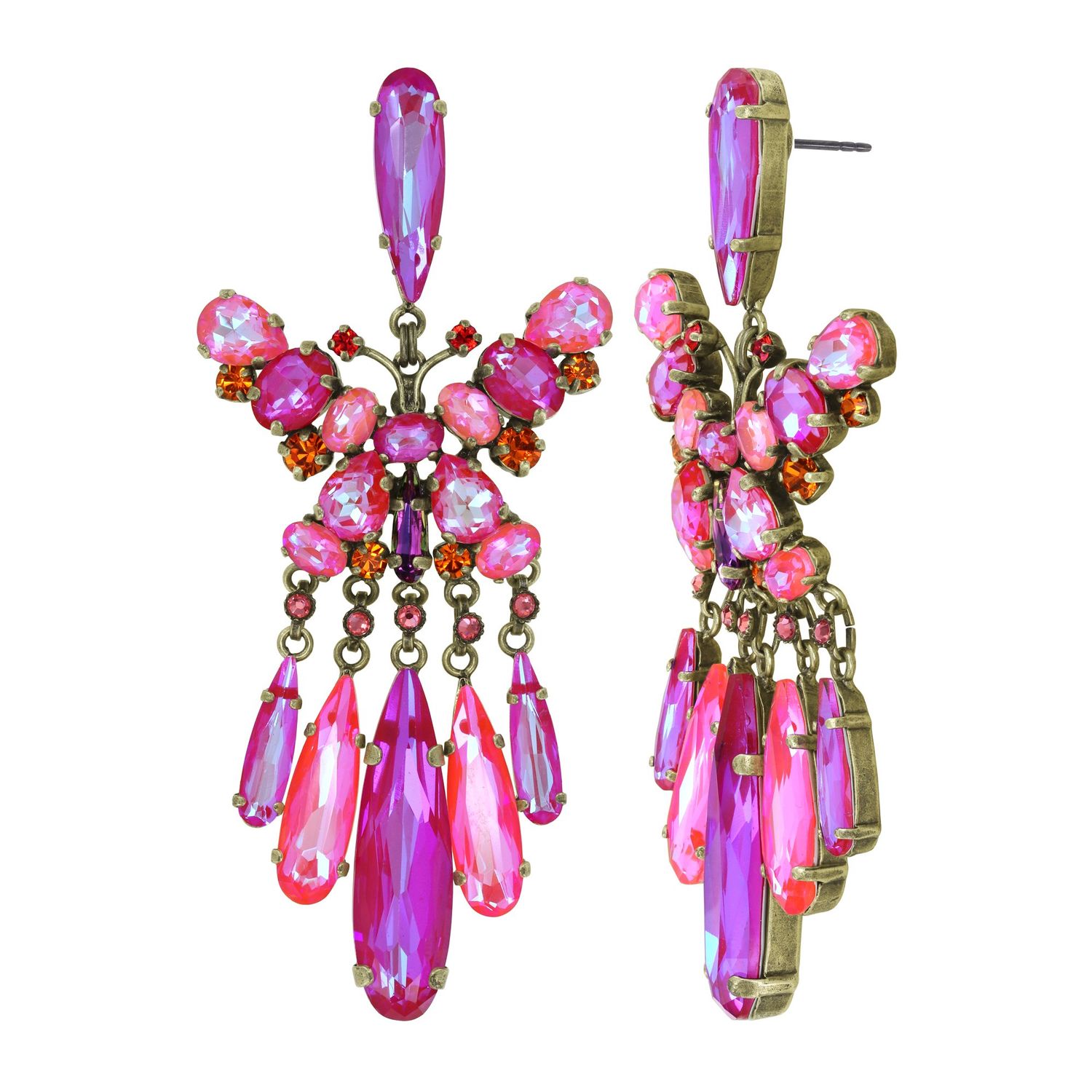 Konplott Ohrringe "Butterfly Dance" red