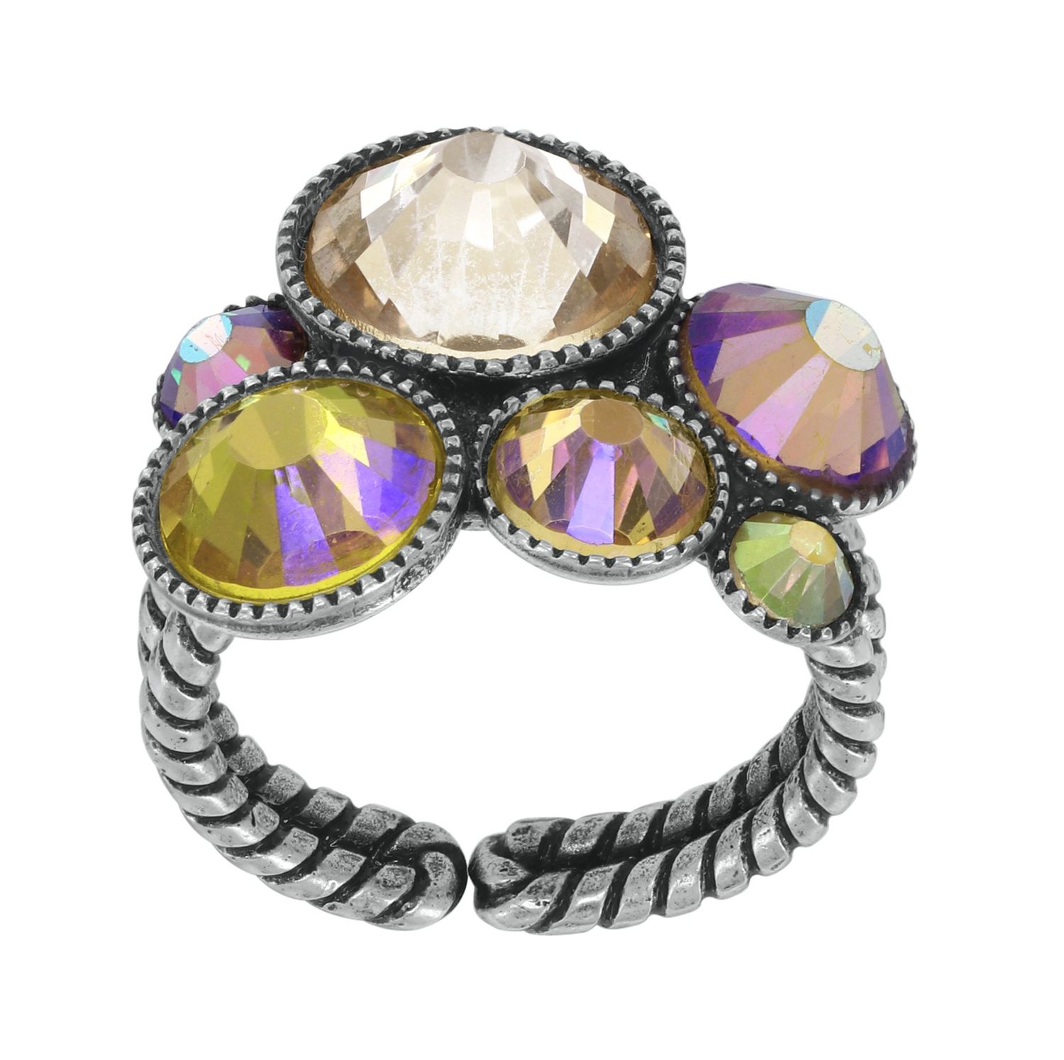 Konplott Ring "Water Cascade Glam" yellow