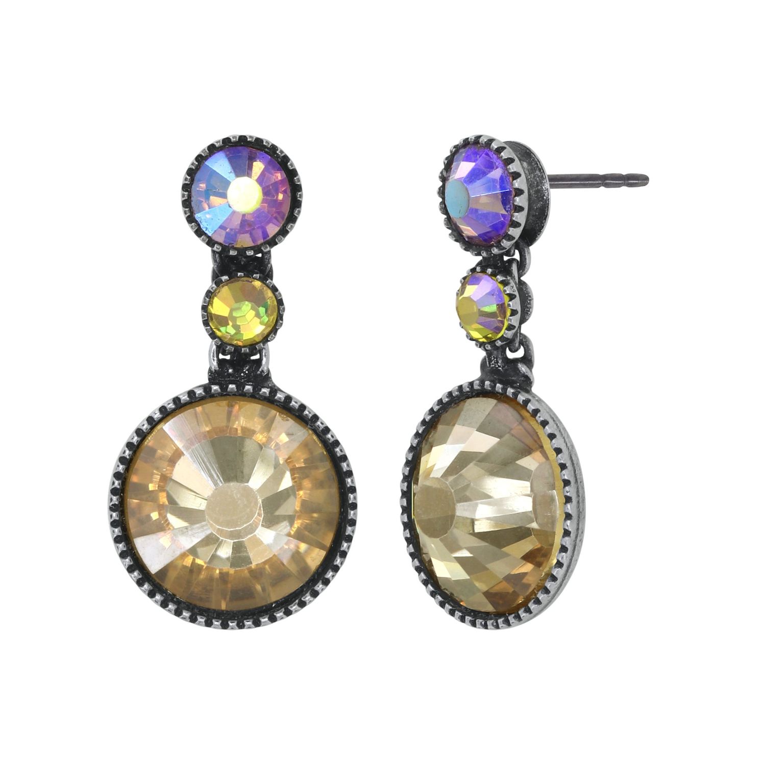 Konplott Ohrring "Water Cascade Glam" yellow