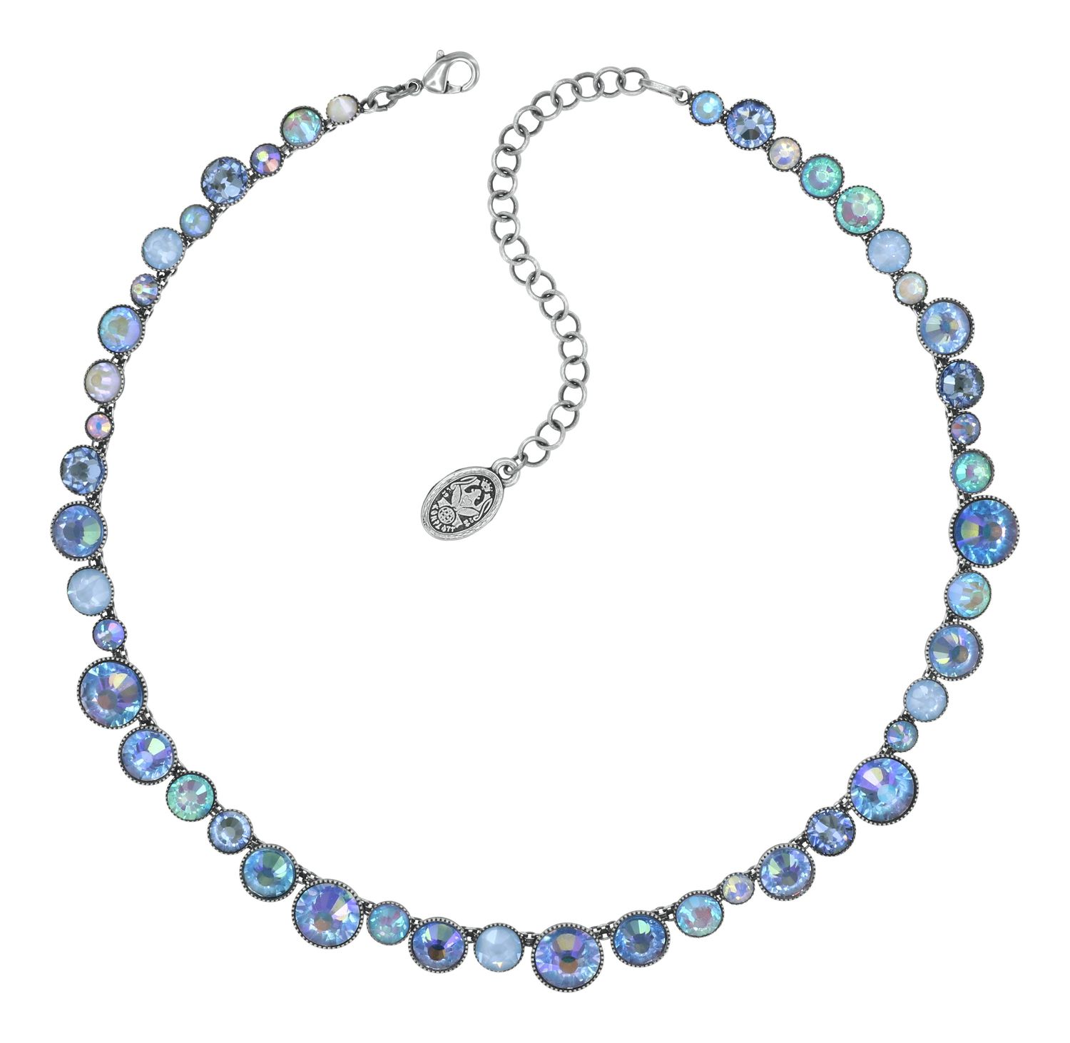 Konplott Kette "Water Cascade Glam" light blue