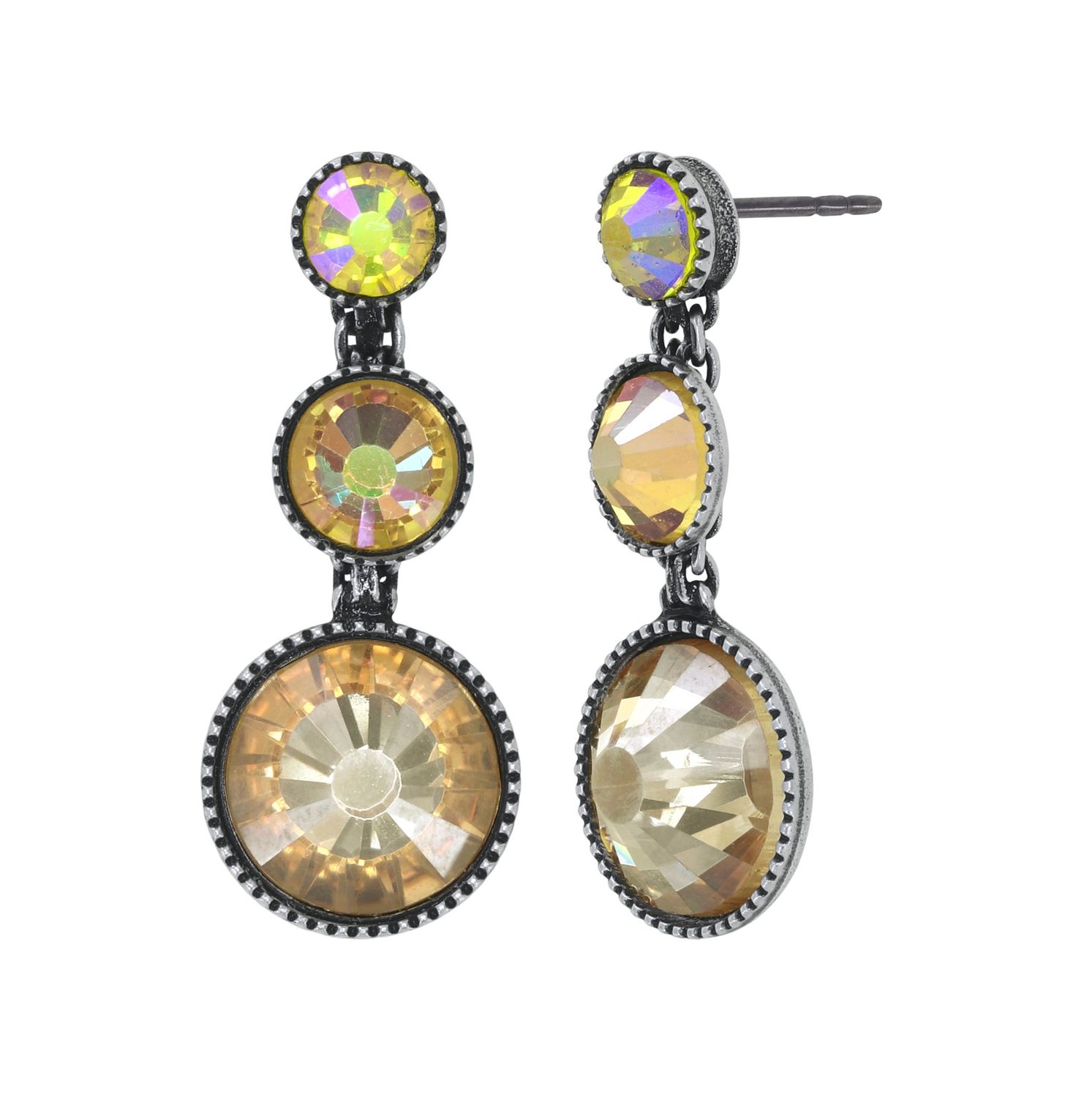 Konplott Ohrringe   "Water Cascade Glam" yellow