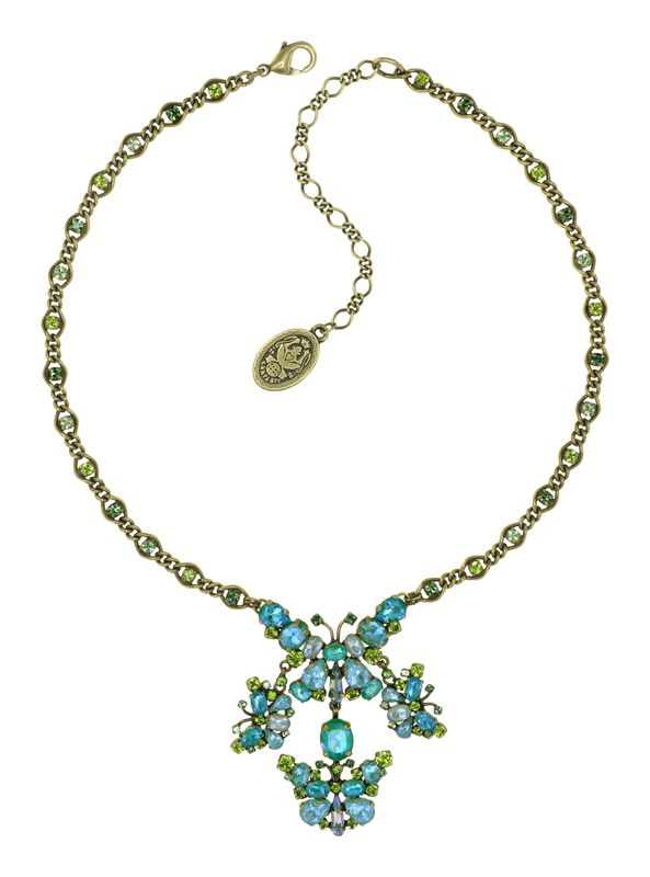 Konplott Kette "Butterfly Dance" green