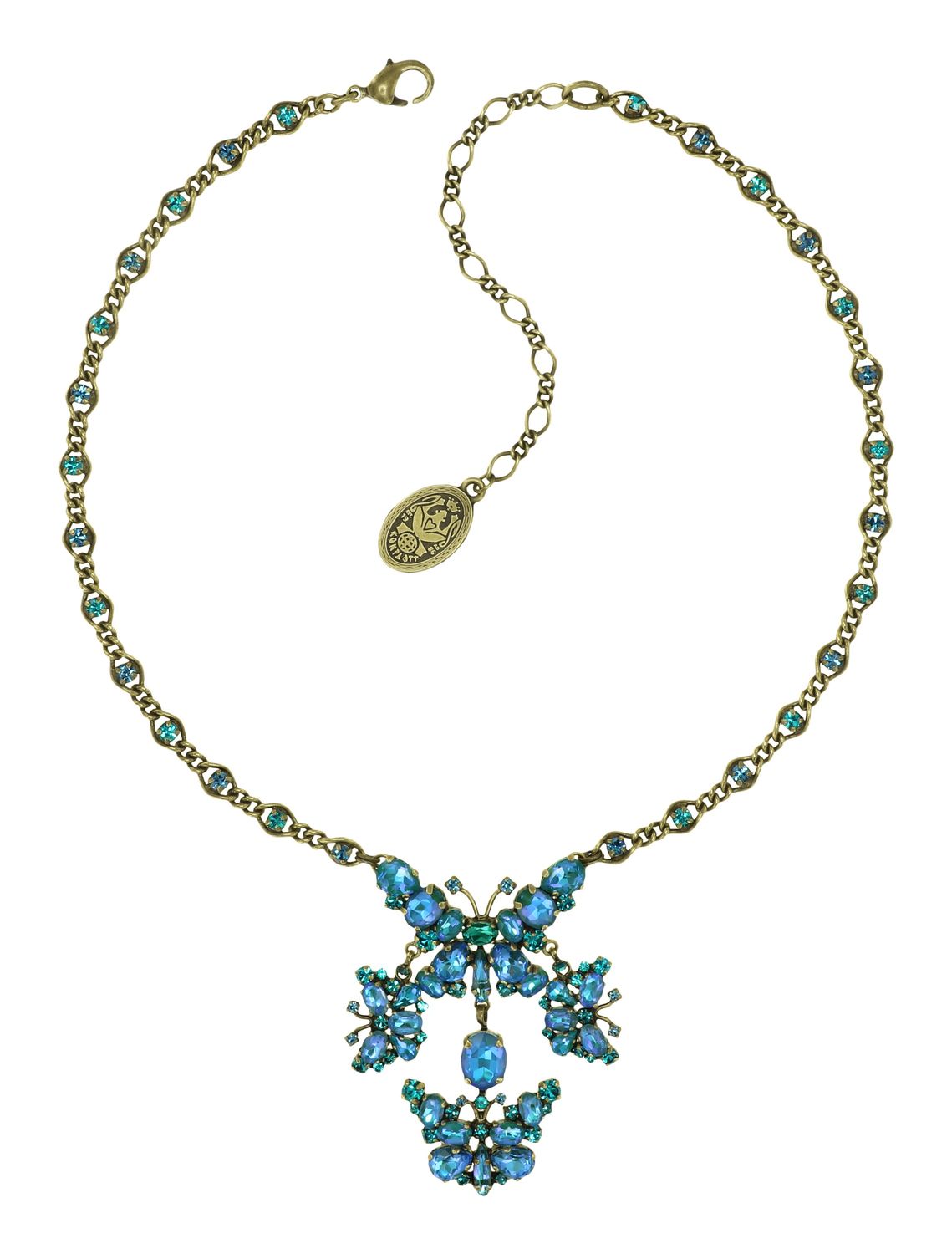 Konplott Kette "Butterfly Dance" blue