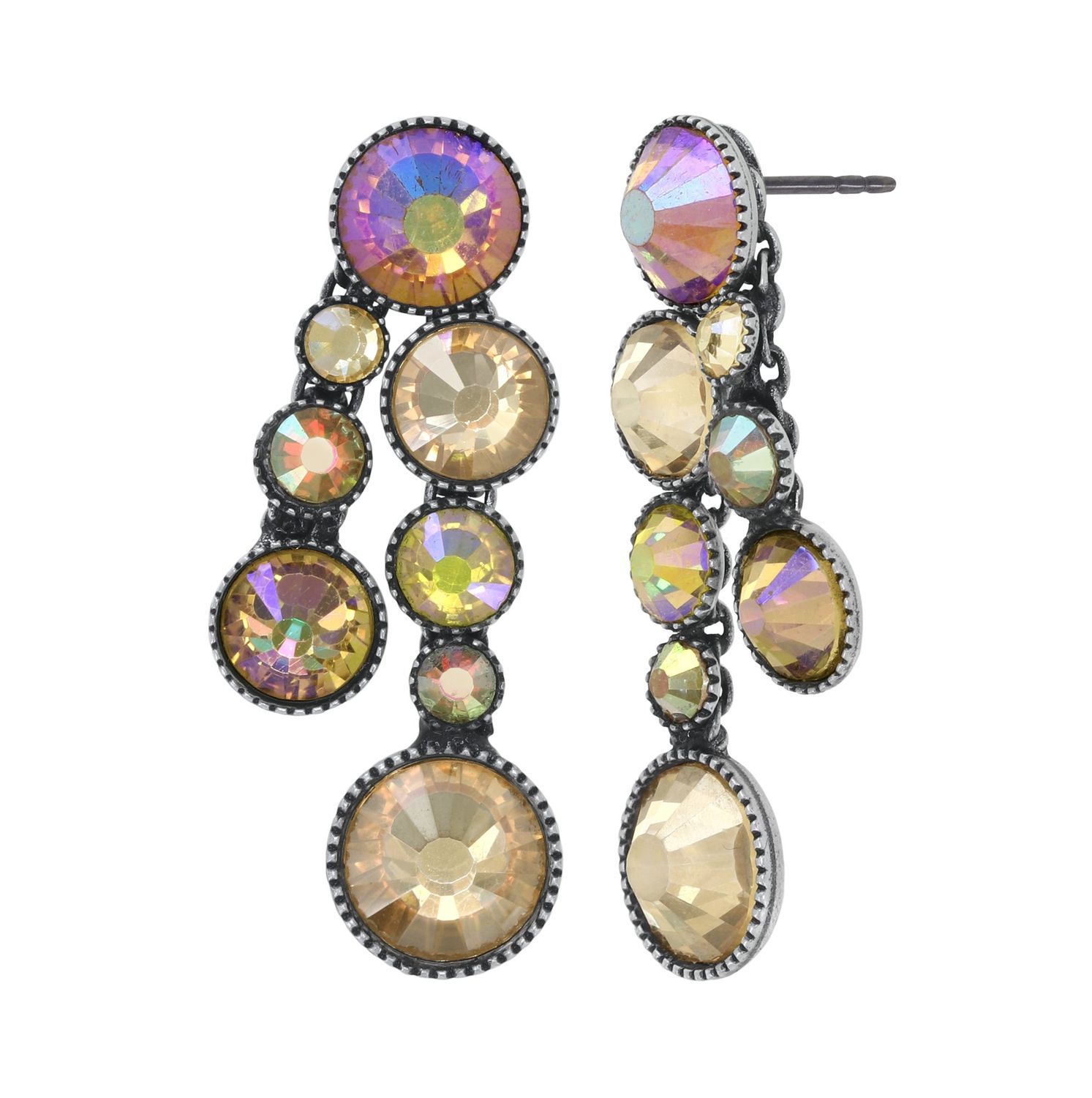 Konplott Ohrringe   "Water Cascade Glam" yellow