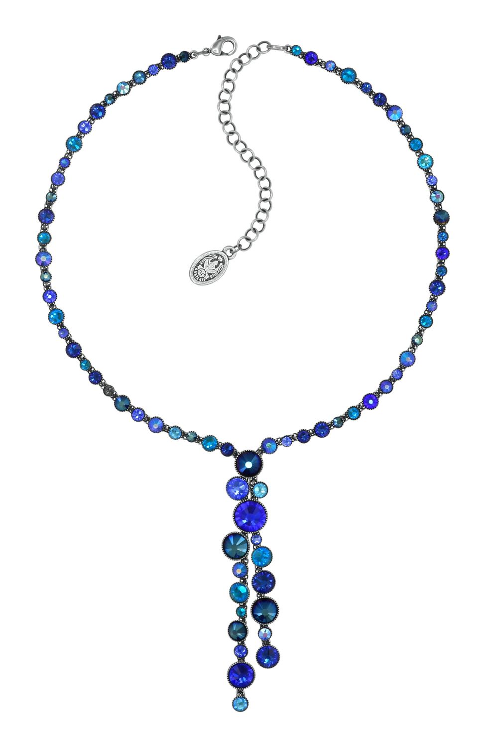 Konplott Kette    "Water Cascade Glam" dark blue