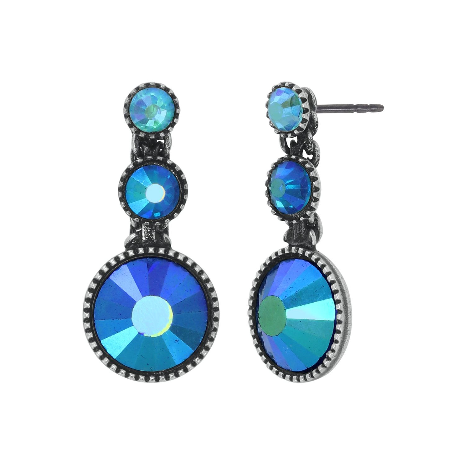 Konplott Ohrringe   "Water Cascade Glam" blue/green