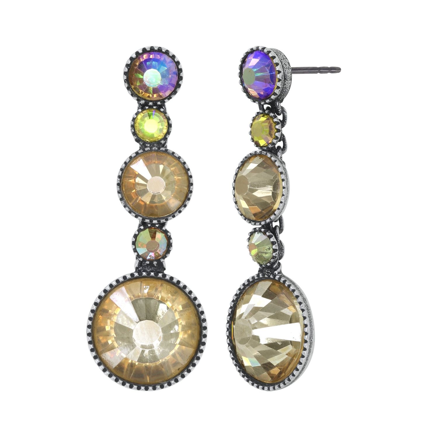 Konplott Ohrringe   "Water Cascade Glam" yellow