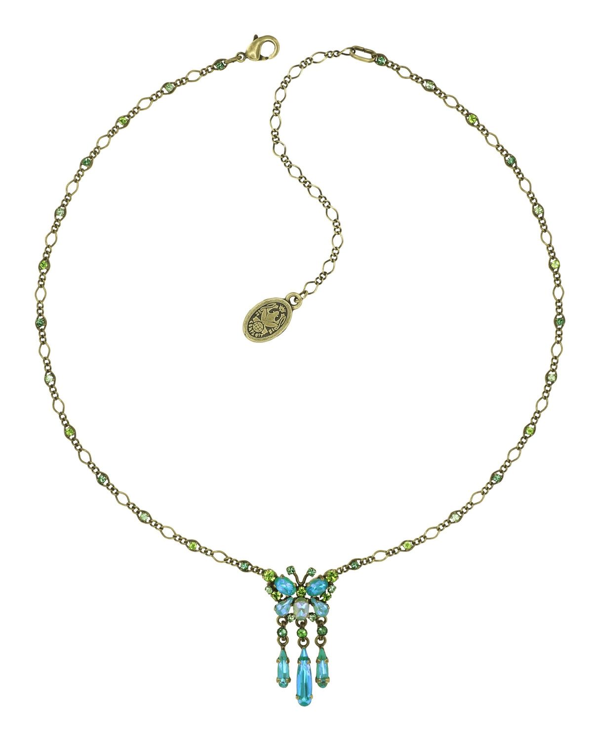 Konplott Kette "Butterfly Dance" green