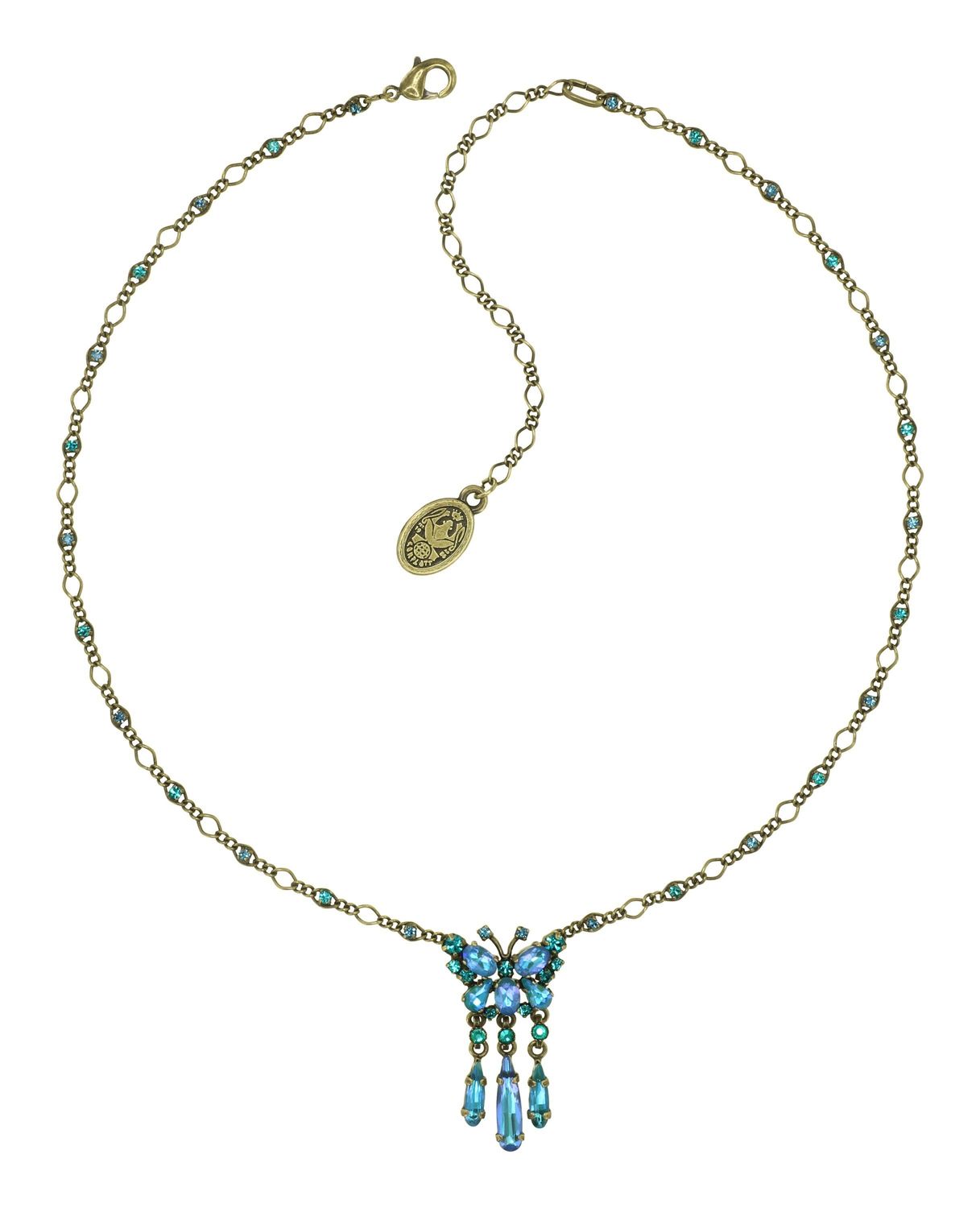 Konplott Kette "Butterfly Dance" blue