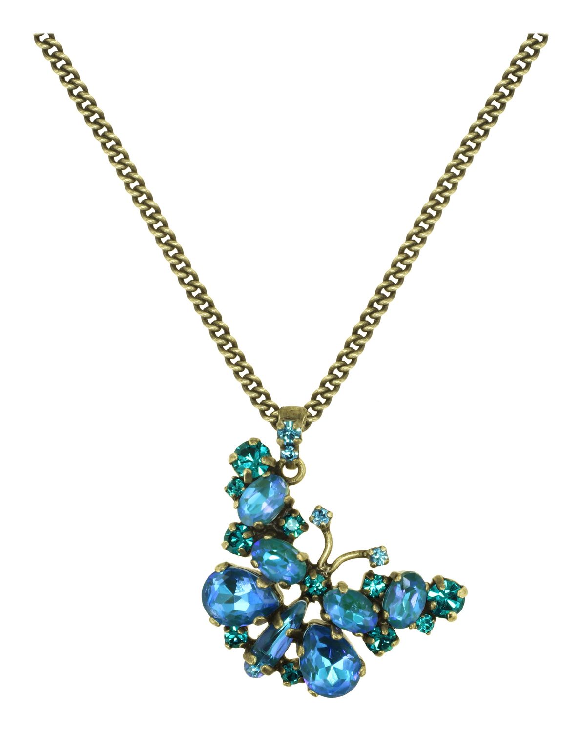 Konplott Kette Anhänger "Butterfly Dance" blue