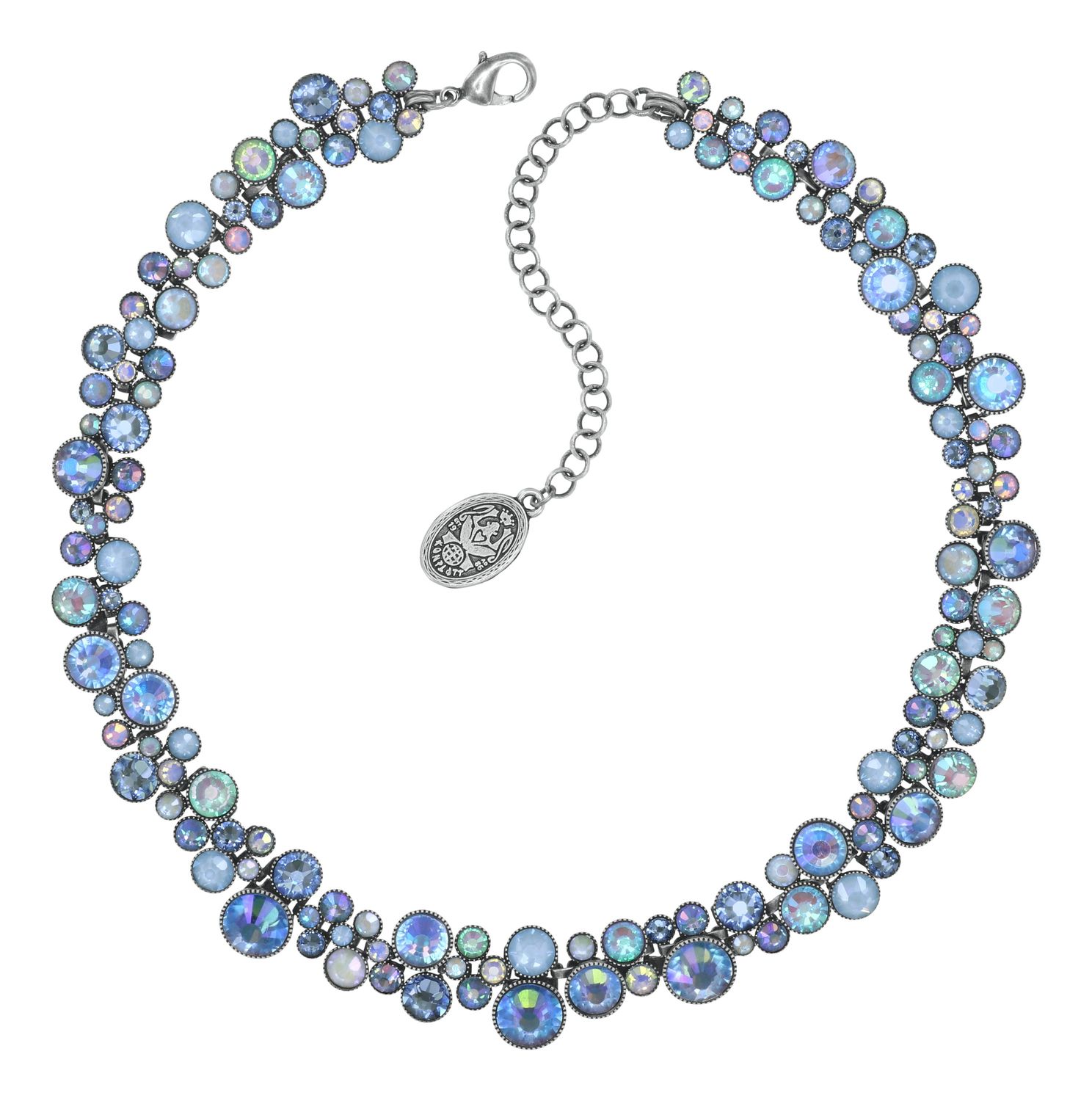 Konplott Kette "Water Cascade Glam" light blue