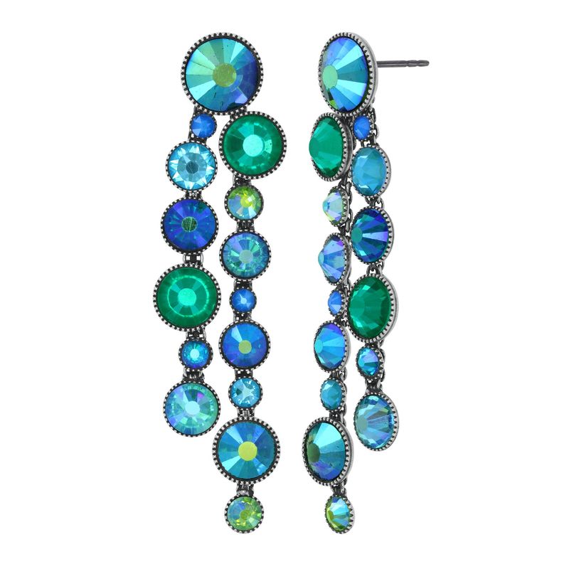 Konplott Ohrringe "Water Cascade Glam" blue/green