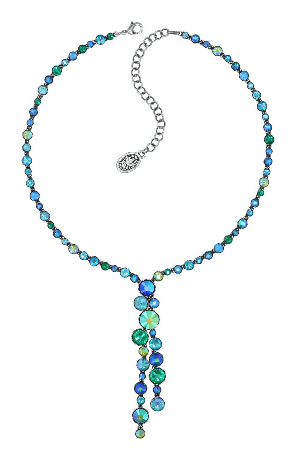 Konplott Kette "Water Cascade Glam" blue/green