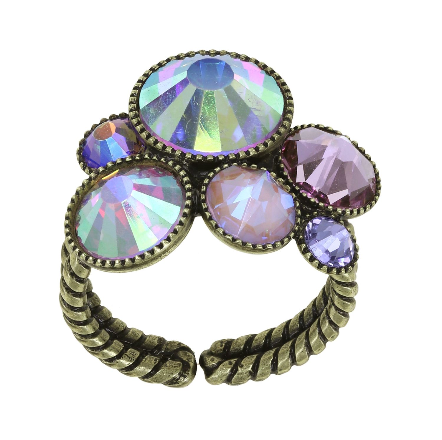 Konplott Ring "Water Cascade Glam" lila