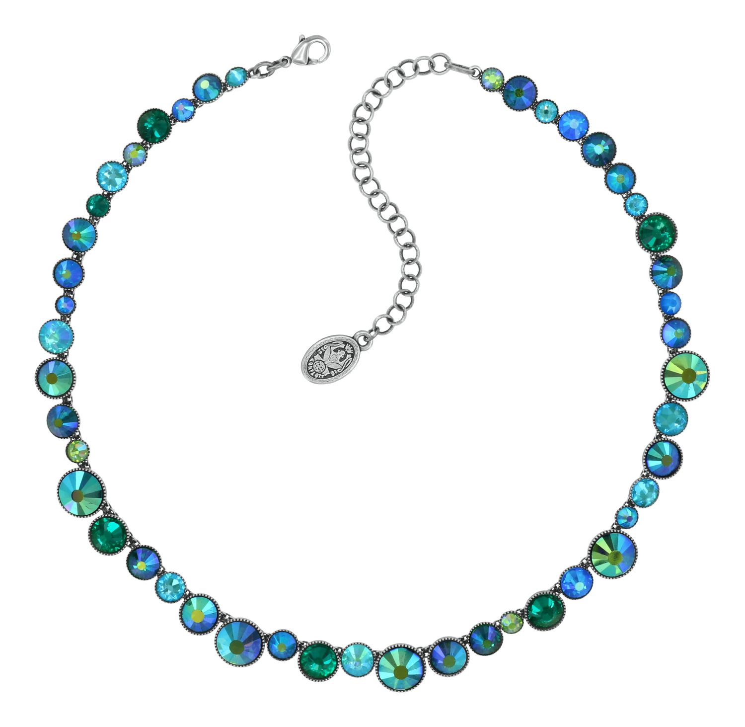 Konplott Kette  "Water Cascade Glam" blue/green