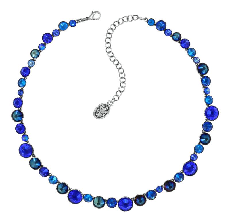 Konplott Kette  "Water Cascade Glam" dark blue