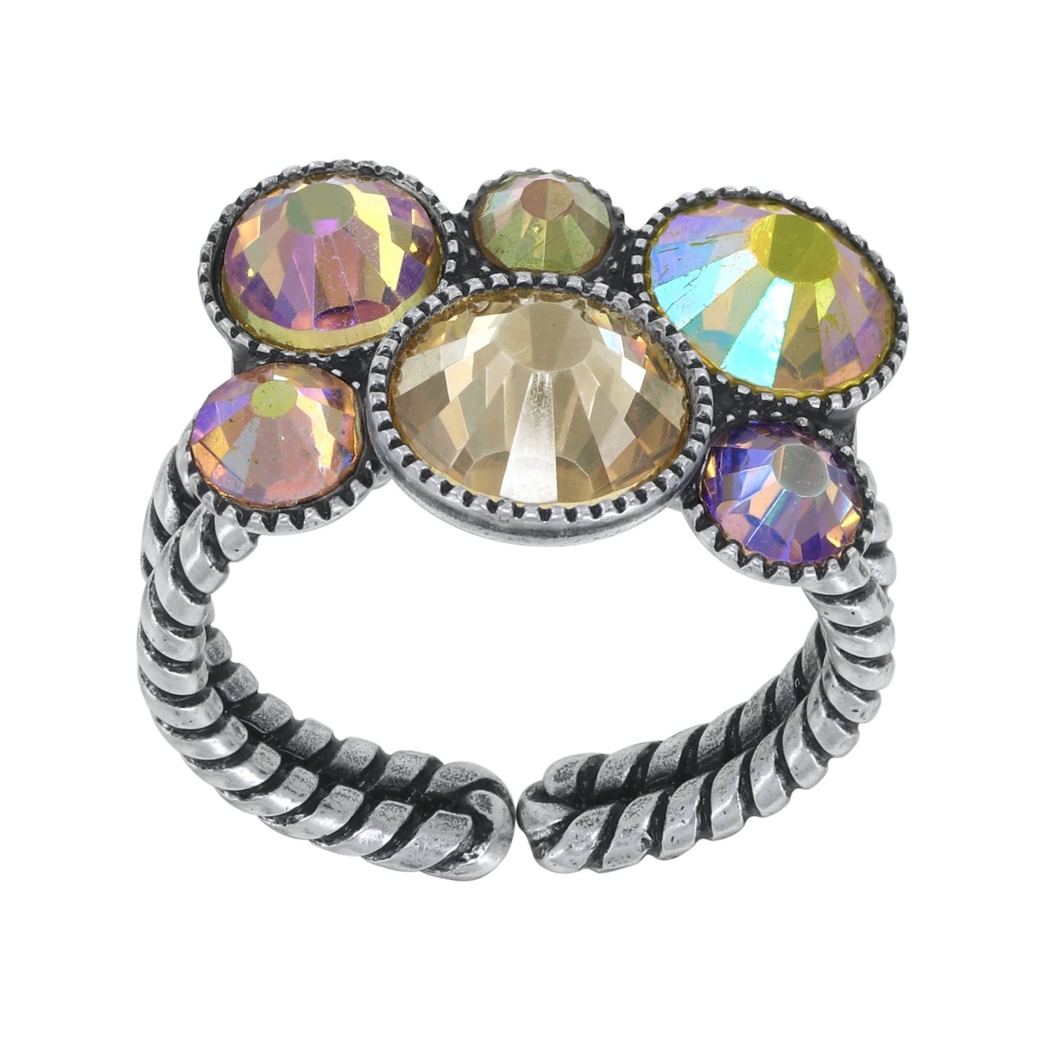 Konplott Ring  "Water Cascade Glam" yellow