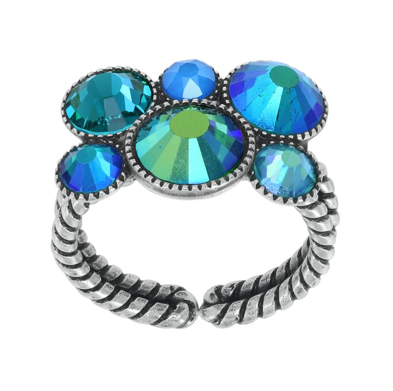 Konplott Ring Konplott Ring "Water Cascade Glam" blue/green