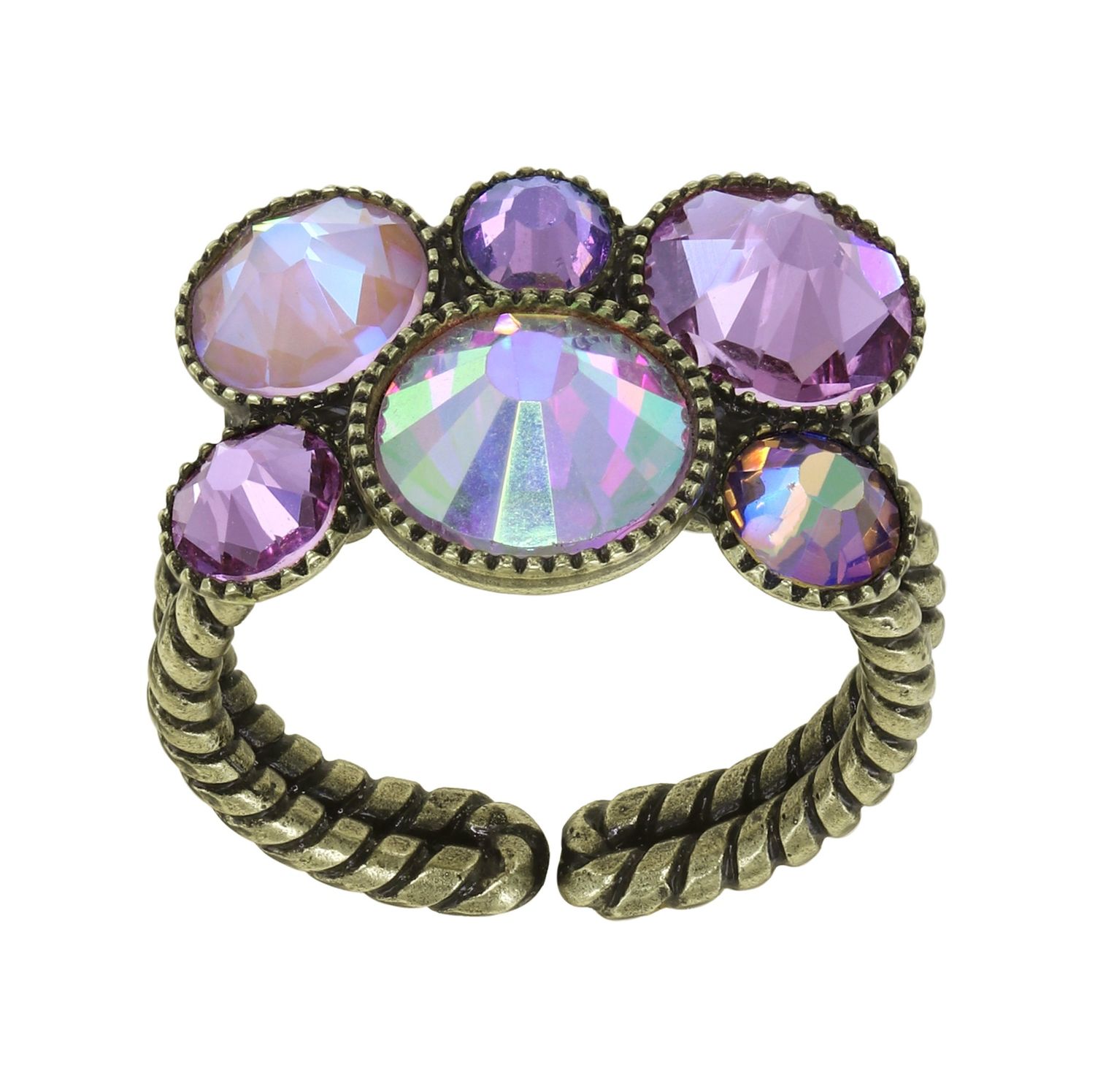 Konplott Ring  "Water Cascade Glam" lila