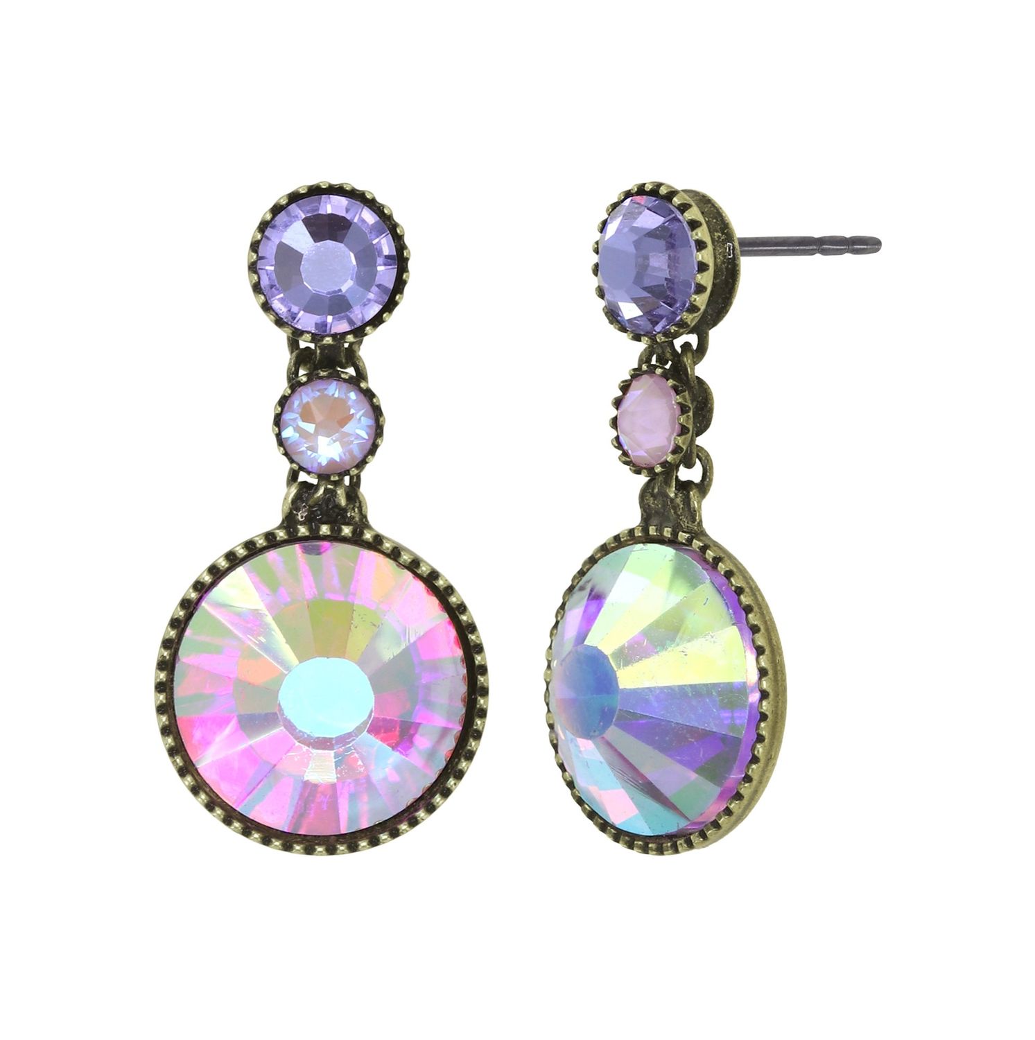 Konplott Ohrringe "Water Cascade Glam" lila