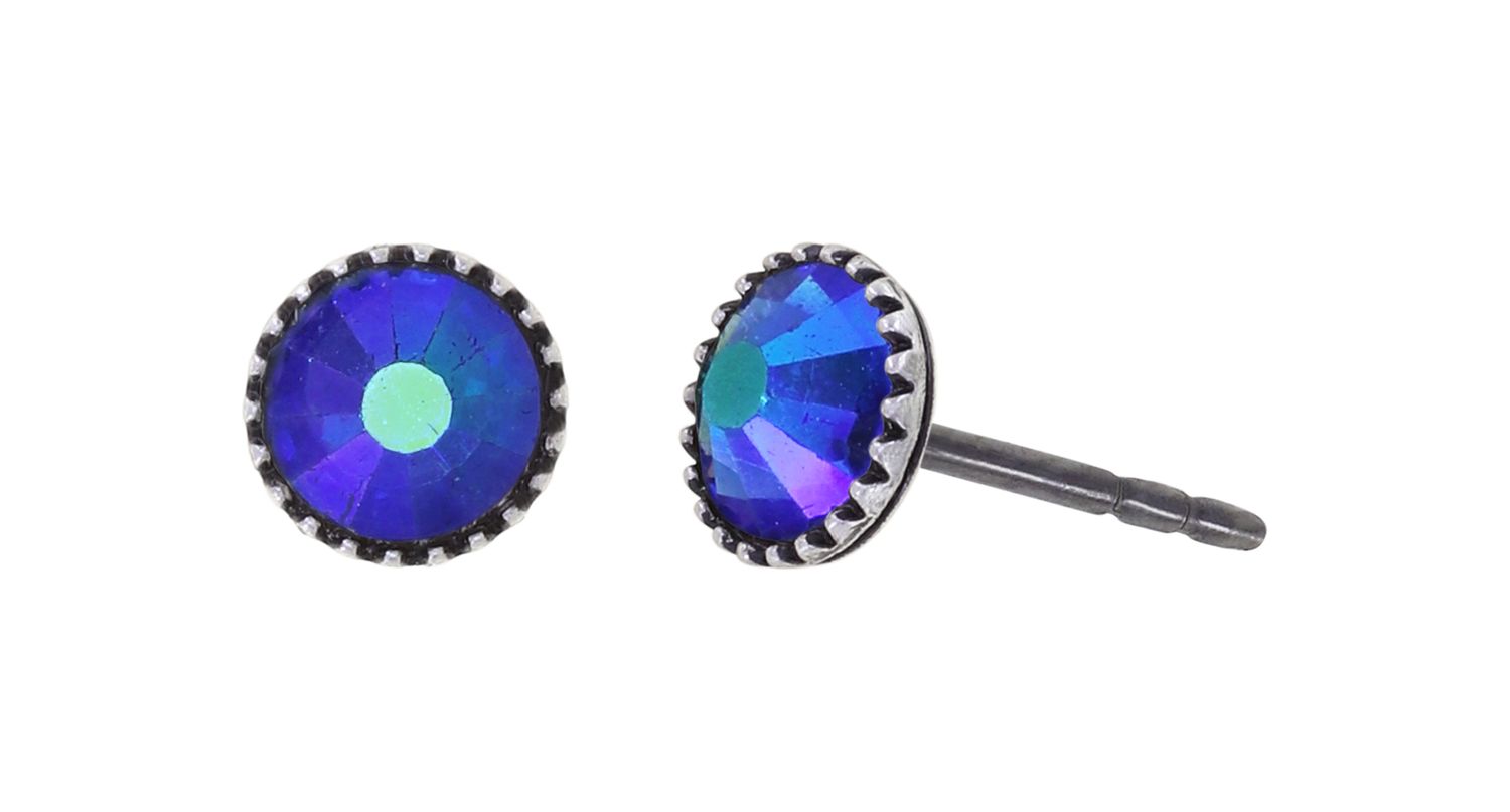 ​Konplott Ohrringe "Black Jack" blue sapphire