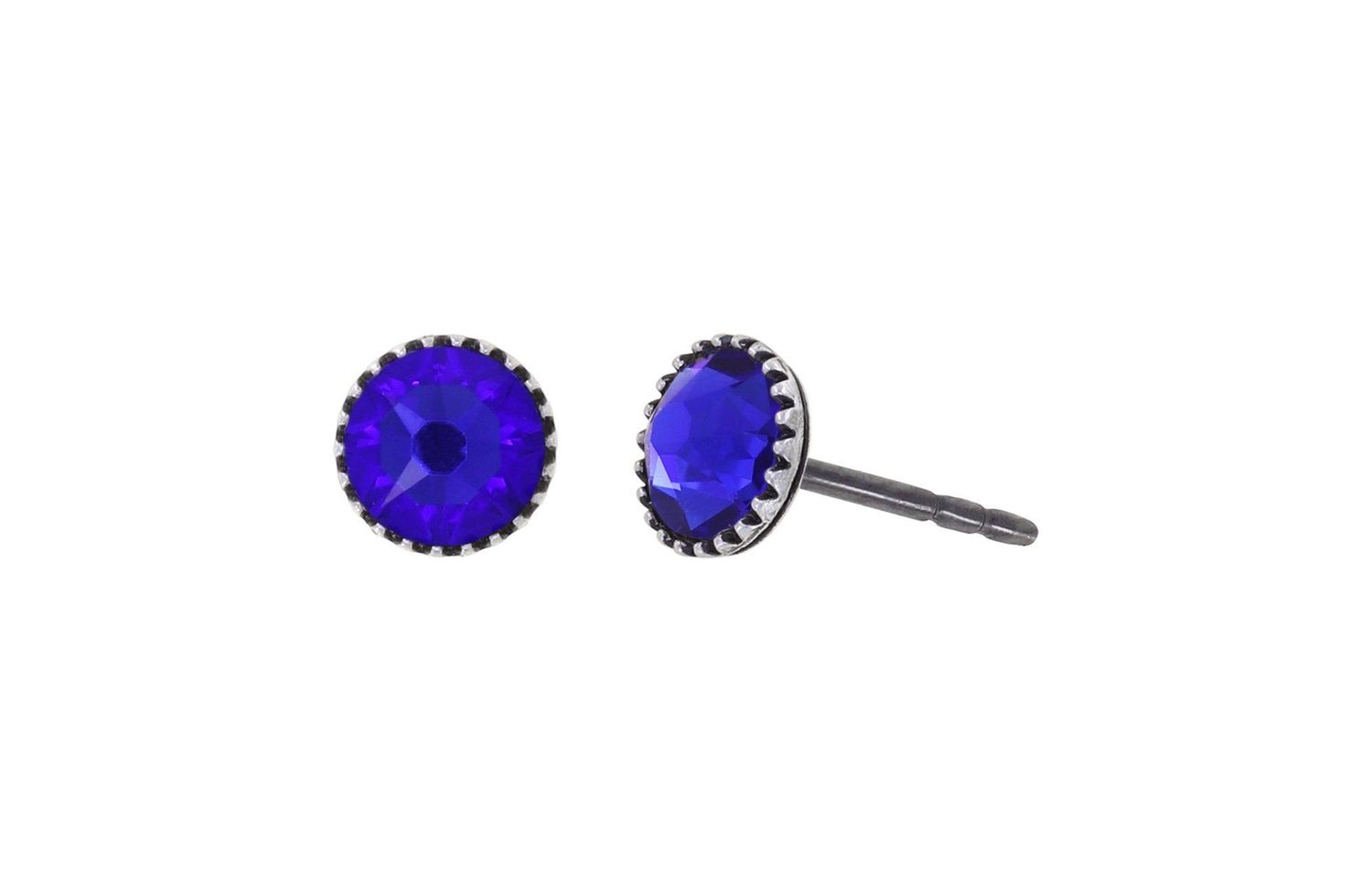 Konplott Ohrringe "Black Jack" blue majestic