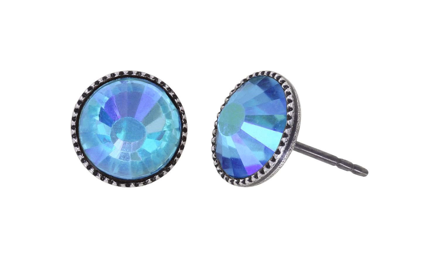 Konplott Ohrringe "Black Jack" light blue