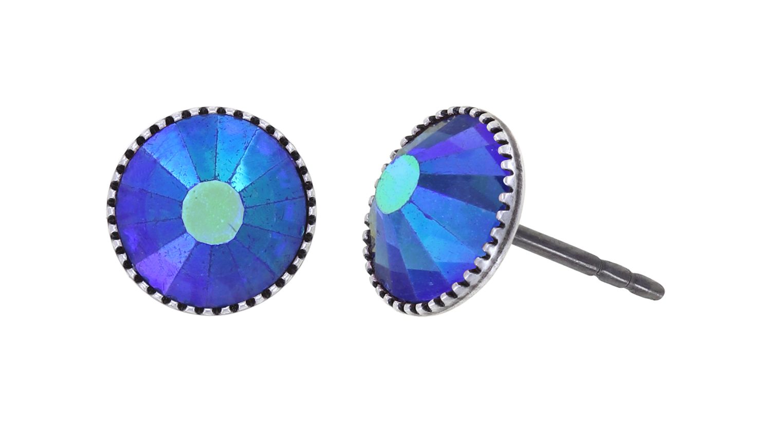 Konplott Ohrringe "Black Jack" blue sapphire