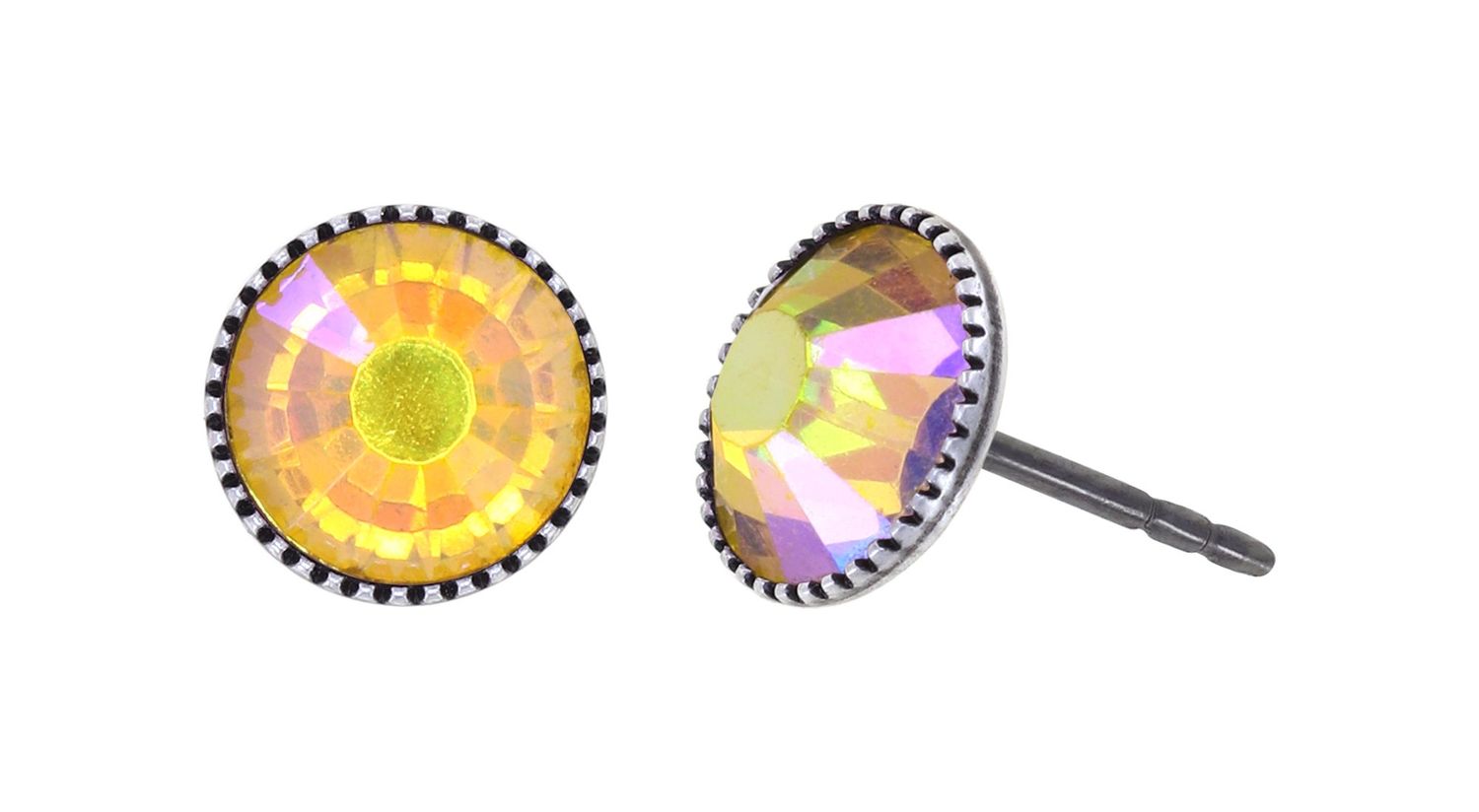 Konplott Ohrringe "Black Jack"  yellow citrine