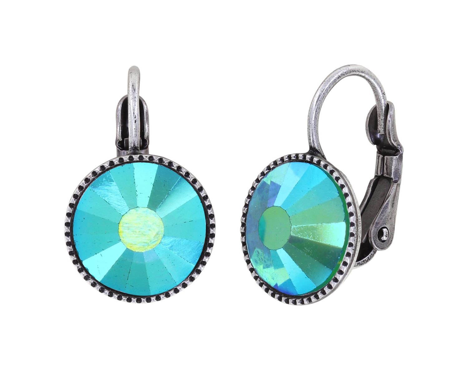 Konplott Ohrringe "Black Jack" blue/green