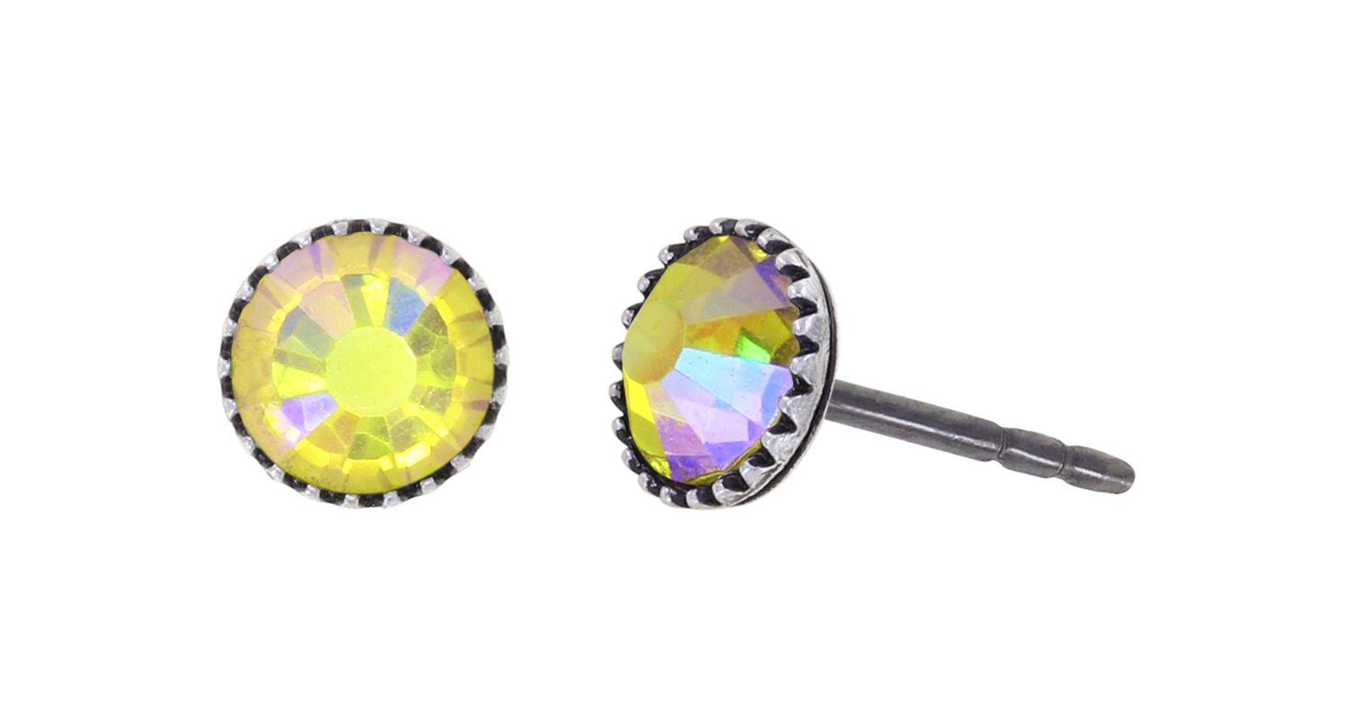 Konplott Ohrringe "Black Jack" yellow citrine