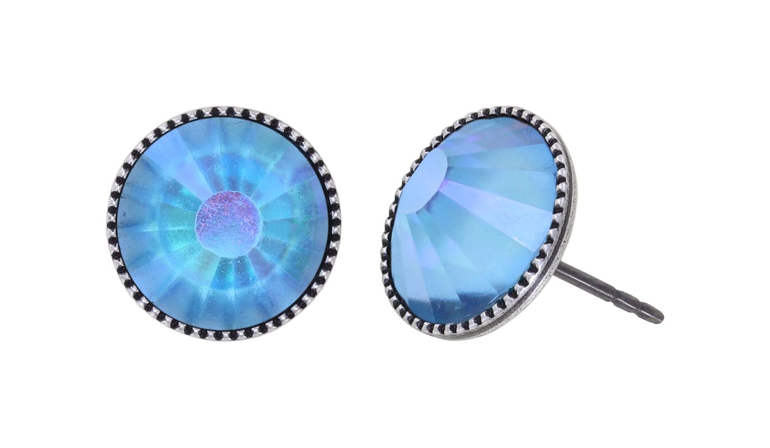Konplott Ohrringe "Black Jack" light blue
