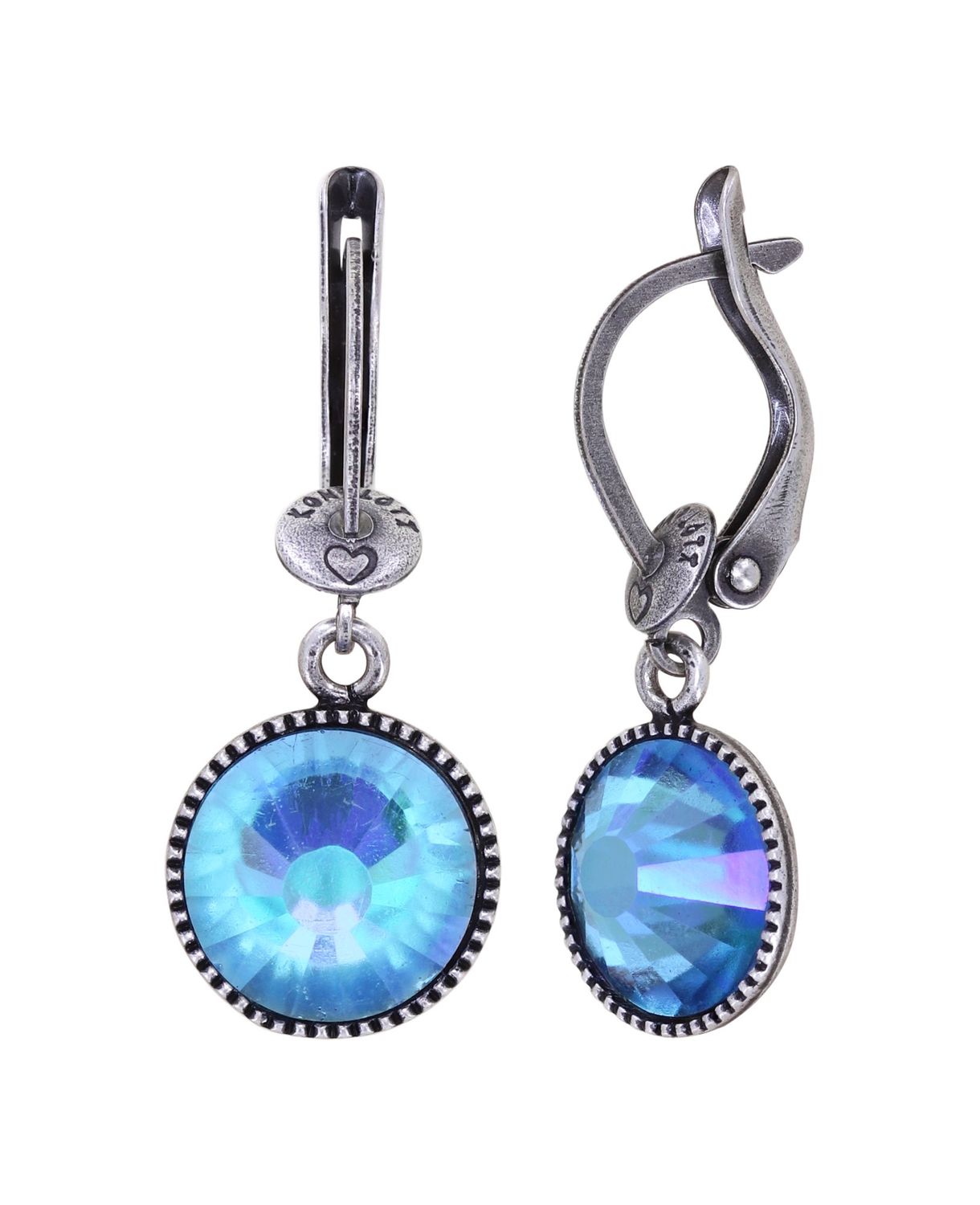 Konplott Ohrringe "Black Jack" light blue