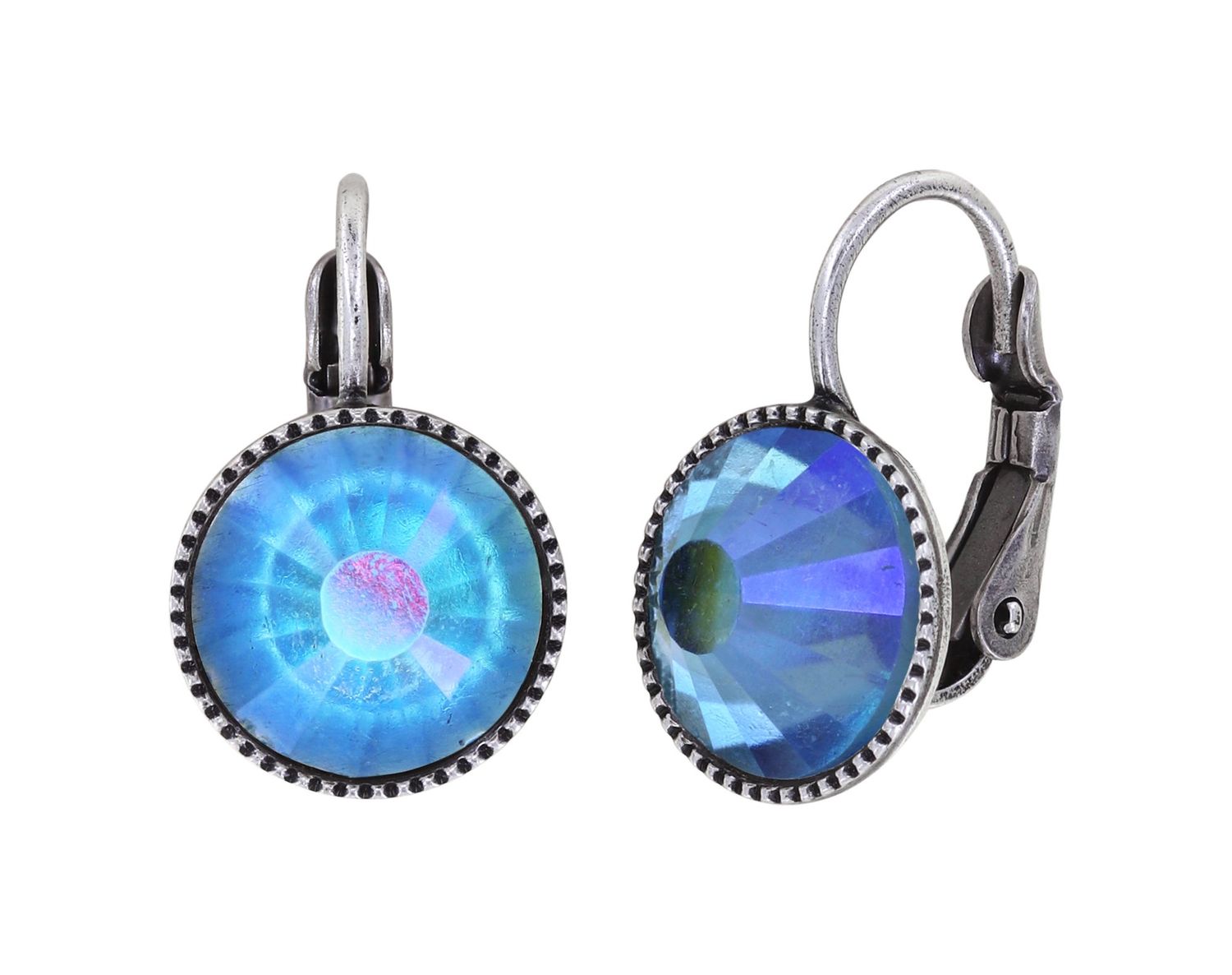 Konplott Ohrringe "Black Jack" light blue