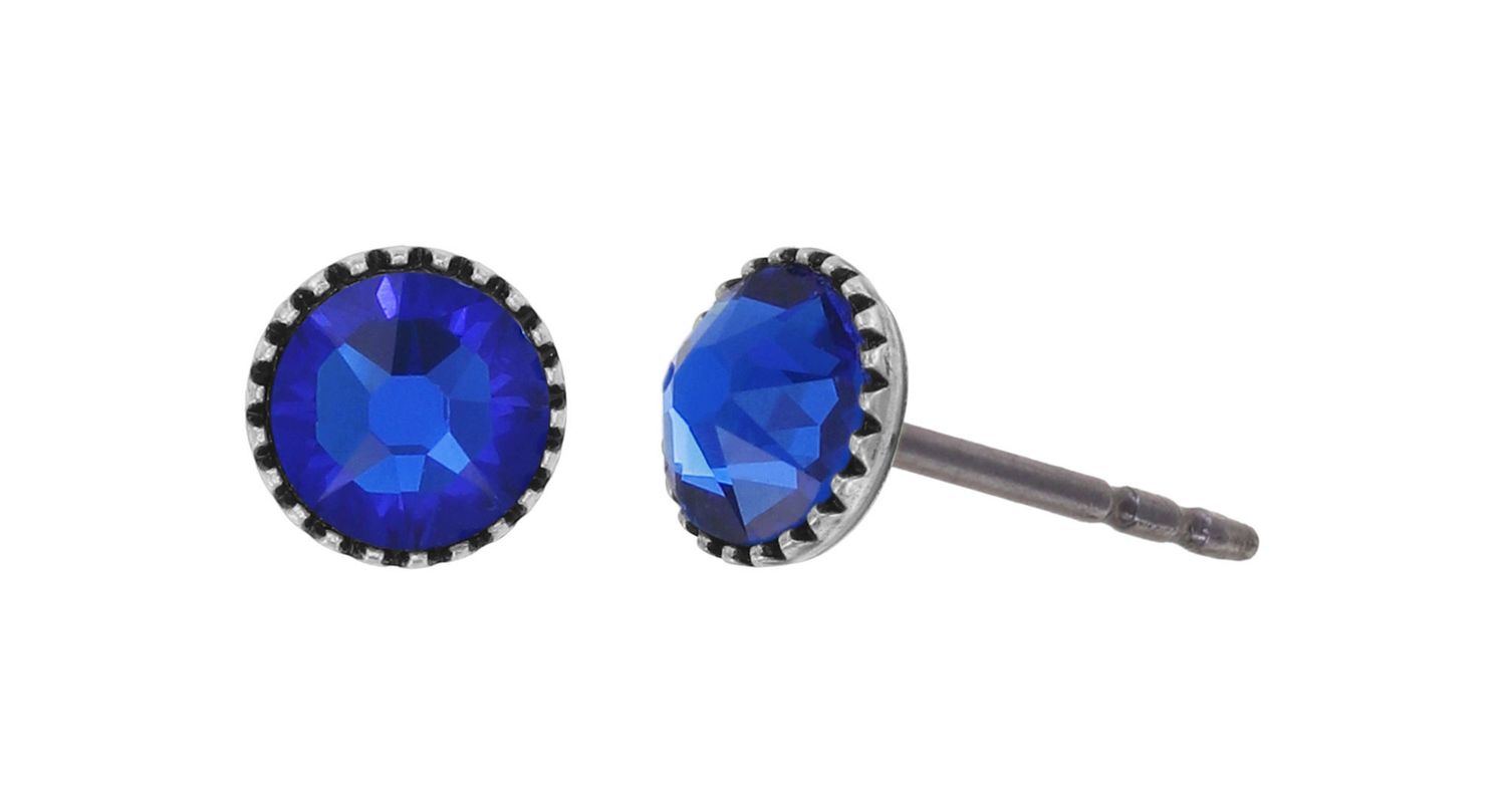 Konplott Ohrringe "Black Jack" blue Capri