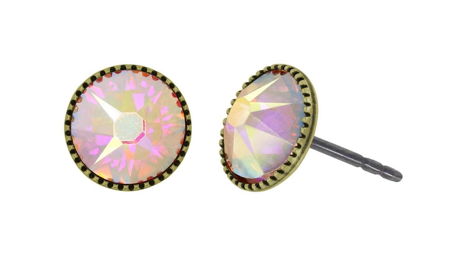 Konplott Ohrringe "Black Jack" lila crystal