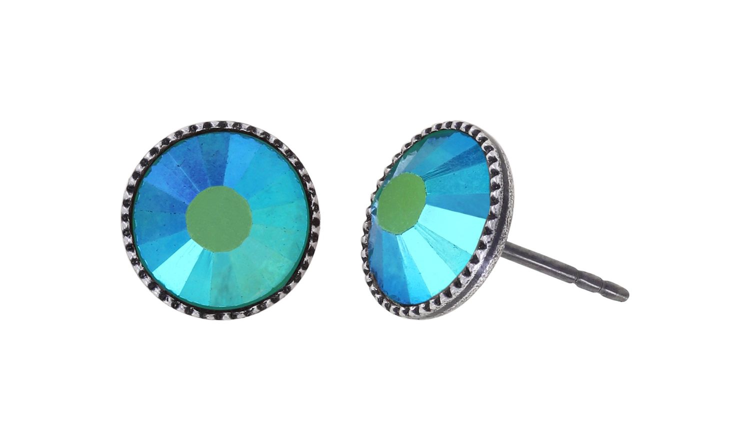 Konplott Ohrringe "Black Jack" blue/green
