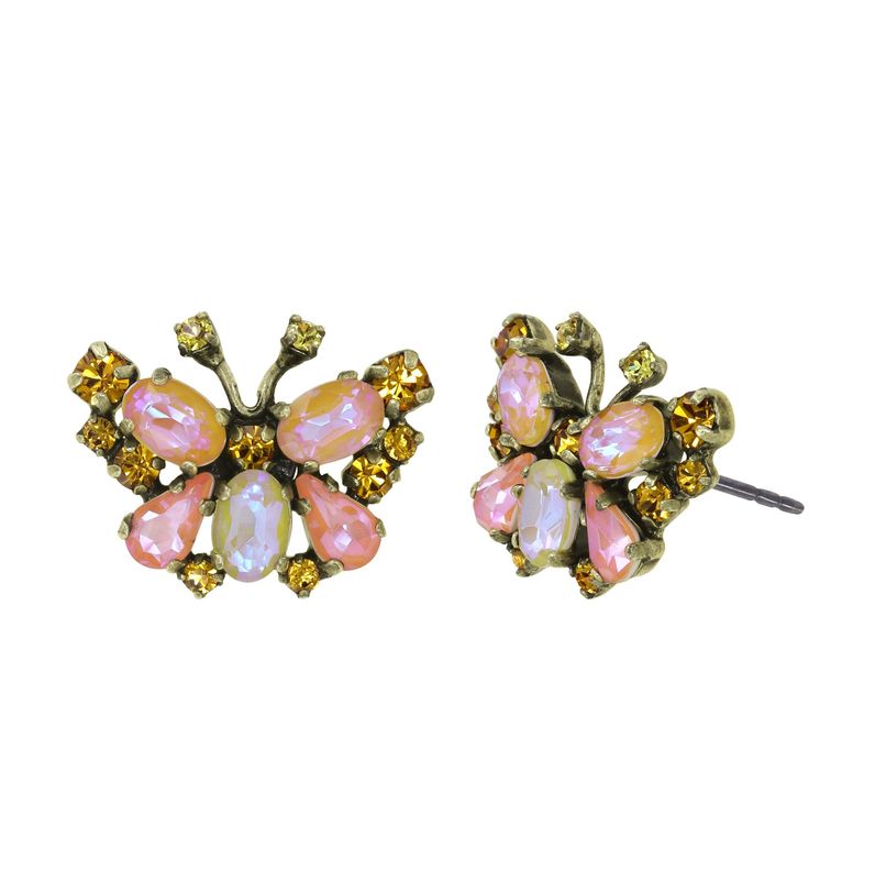 Konplott Ohrstecker Konplott Ohrstecker "Butterfly Dance" yellow/ orange