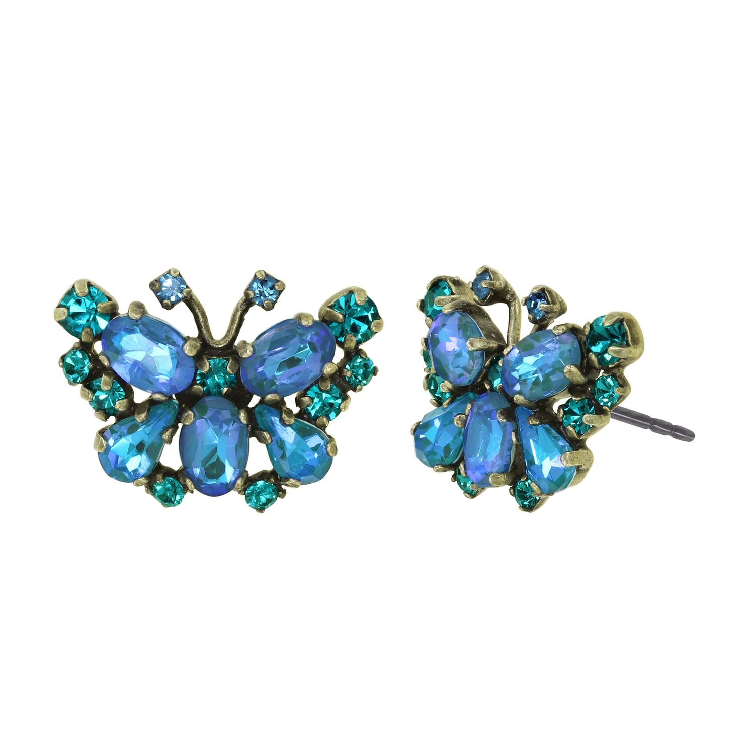 Konplott Ohrstecker "Butterfly Dance" blue