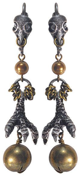 Konplott Ohrringe "Spell on you" silver/brass