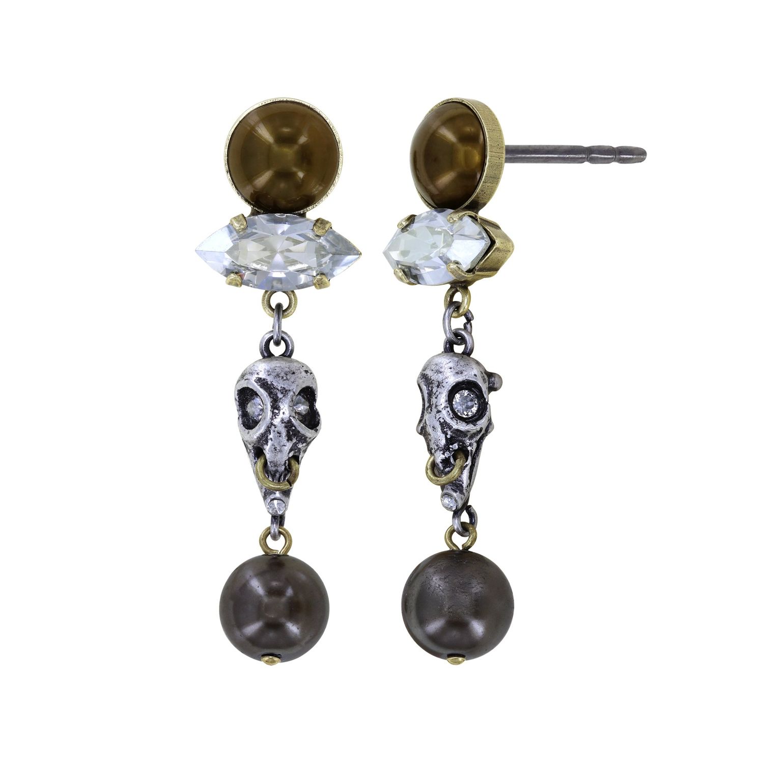 ​​Konplott Ohrringe "Spell on you" silver/brass